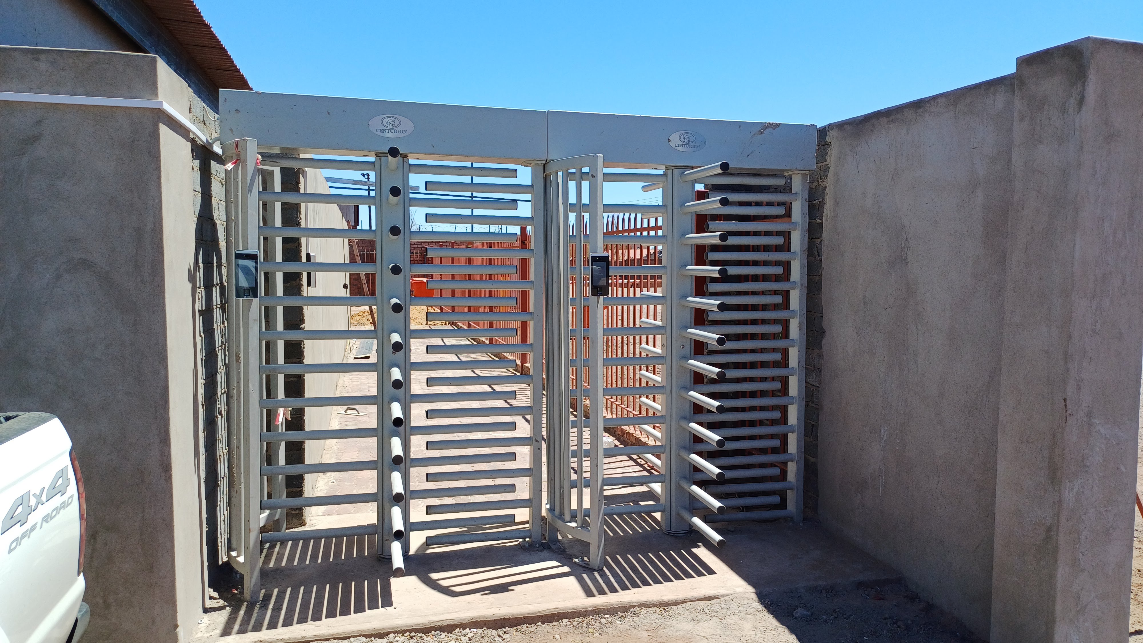 Photo of two turnstiles