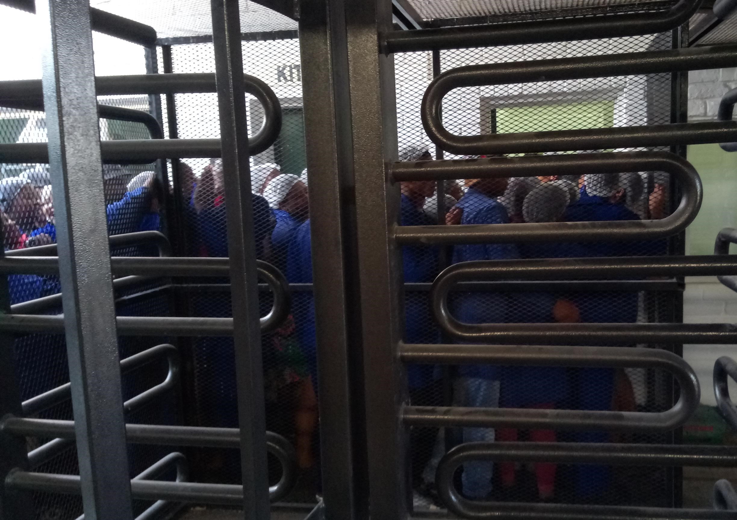 Photo of factory workers.